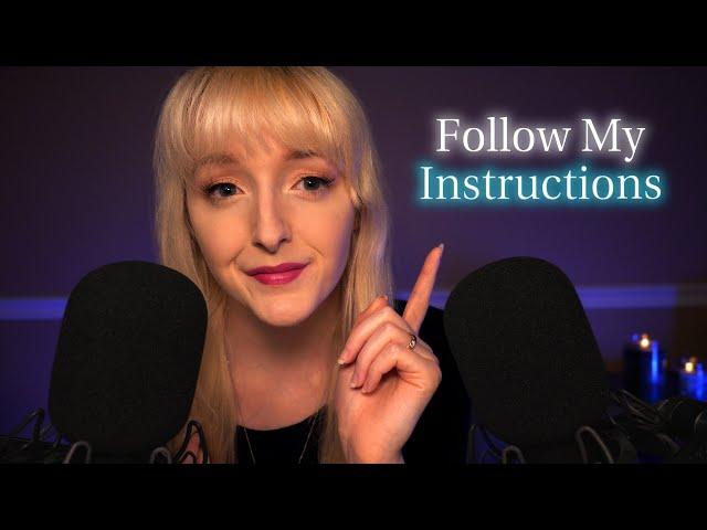 ASMR Follow My Instructions With Your Eyes Closed Whispered