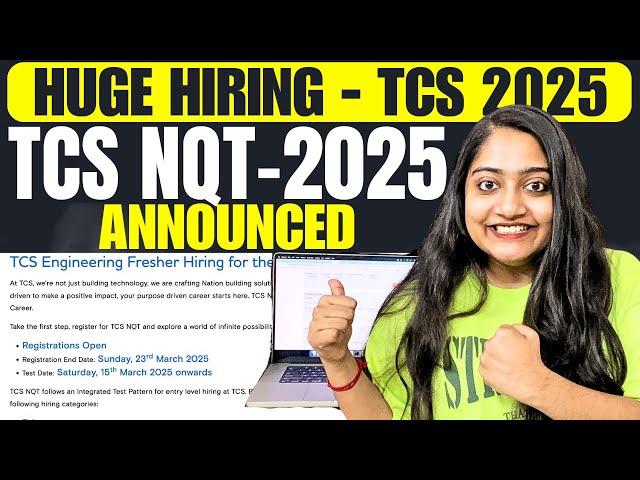 FinallyTCS NQT - Offcampus Hiring Announced