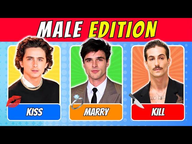 KISS, MARRY, KILL  - MALE EDITION | 2025 | QUIZ WAVEZ