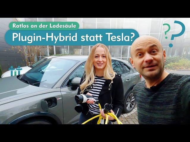 Plugin-Hybrid statt Tesla? Mit dem Audi ratlos an der Ladesäule