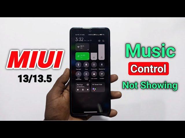 How To Enable MIUI 13.5 Control Center With Music Player ? |  Music Player Not Showing ! | Dot SM