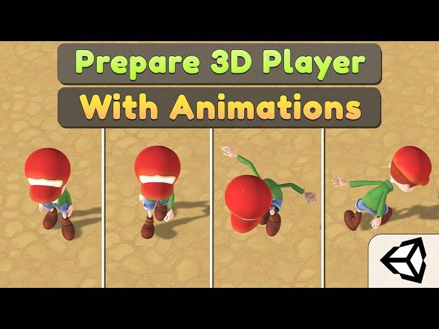 Prepare 3D Character with Animations | Unity Visual Scripting