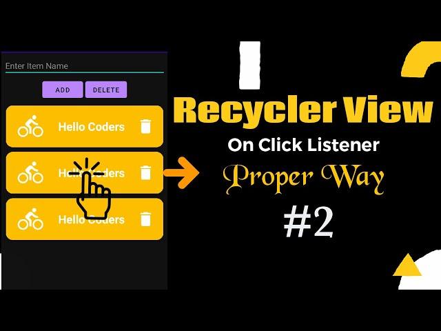 RecyclerView OnClickListener (Best practice) || Details Page