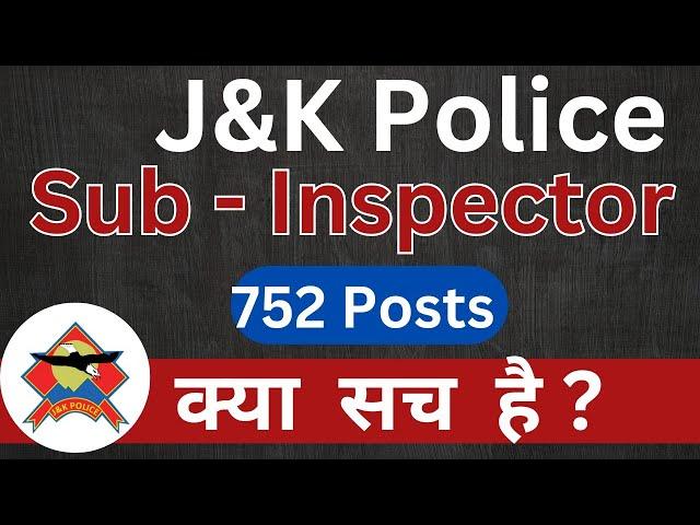 JKP - Sub Inspector - 752 Posts  Soon - JKSSB UPDATES by @IGCLASSES_
