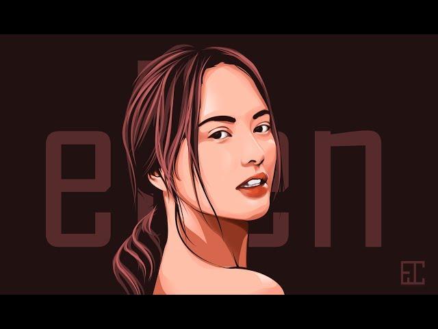 Cartoon Effect / Vector Art / Vexel Art - Photoshop Tutorial (Timelapse) - Ellen Adarna