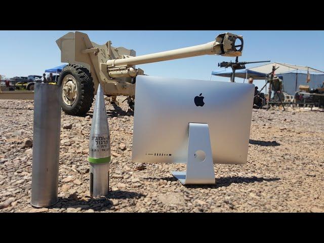 5k iMac vs 90mm Cannon - Slow Motion