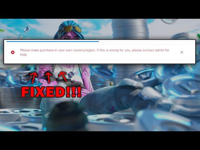 [FIXED] Change Region Purchase Error | How to Fix Epic Games Turkey Method