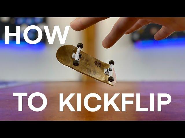 How to Kickflip on a Fingerboard - EASY WAY