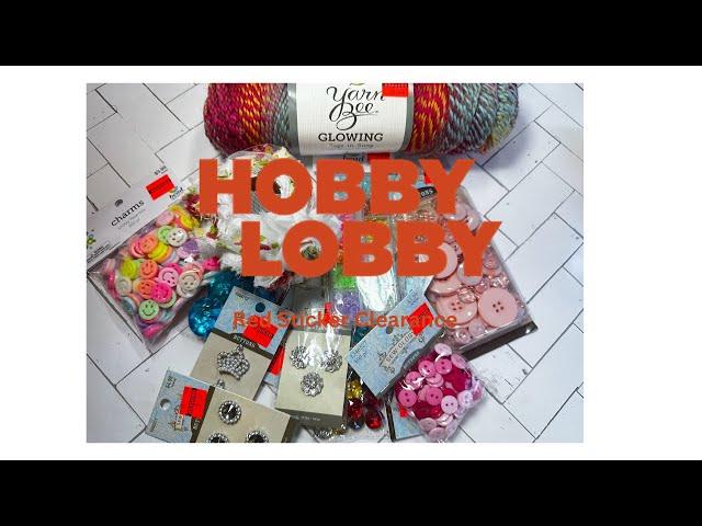 Hobby Lobby clearance haul. Buttons, jewelry galore and more.