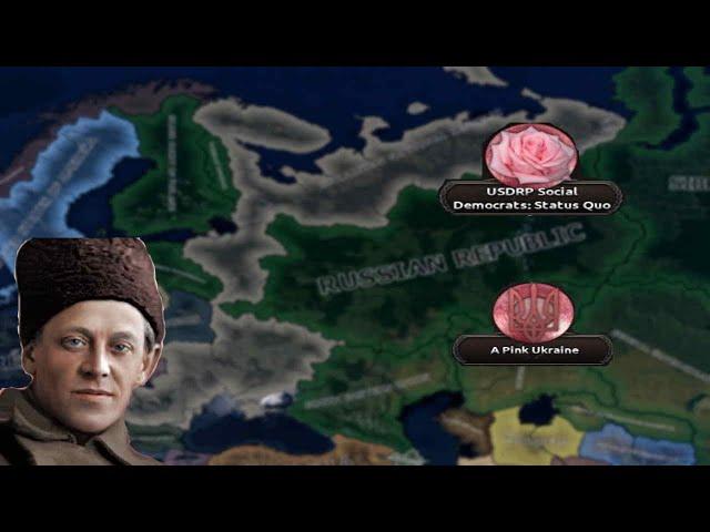 Hearts Of Iron 4: Red Flood Mod - Ukrainian National Republic - A Big Pink Ukraine In Europe