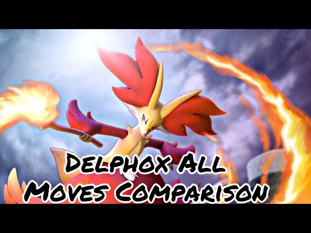 Delphox All Moves Comparison With Other Pokemon