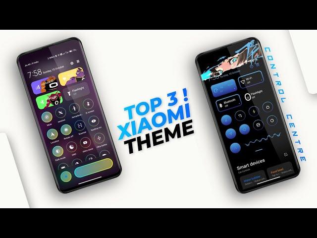 Top 3 Miui 12 Control Centre Theme | Xiaomi Premium Themes | Miui 12 Top 3 Premium themes