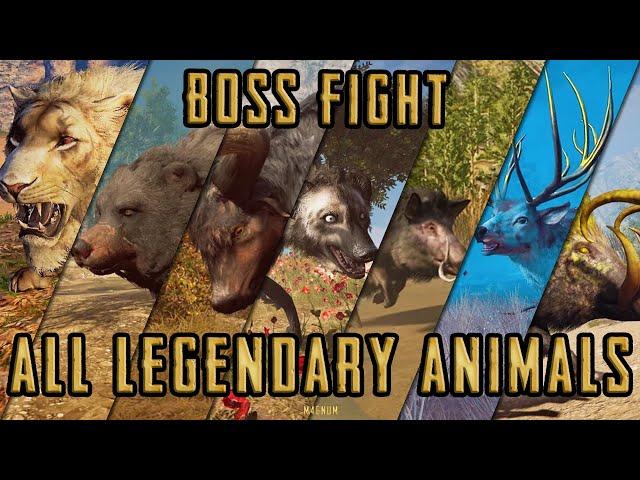 Assassin's Creed Odyssey - All 8 Legendary Animals BOSS FIGHT [1440p PC]