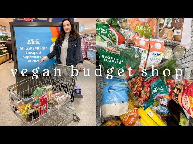 £12 VEGAN WEEKLY BUDGET GROCERY SHOP AT ALDI 