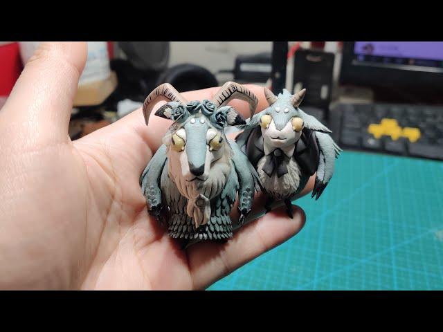 手工自製飢荒母羊和小羊軟陶泥教學 Sculpting Don't Starve Mumsy and Billy - Polymer Clay (Fimo) Tutorial