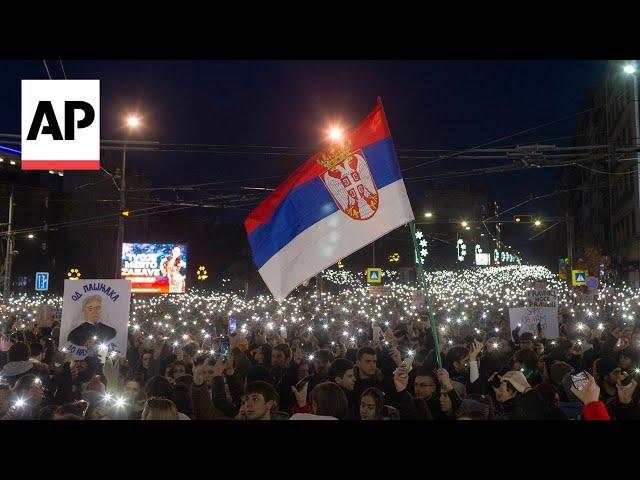 Thousands flock streets of Belgrade for massive anti-government protest