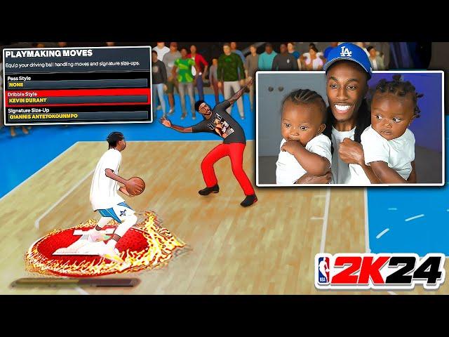 I Let My TWIN SONS Pick My DRIBBLE MOVES In NBA 2k24