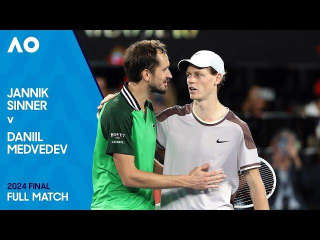 Jannik Sinner v Daniil Medvedev Full Match | Australian Open 2024 Final