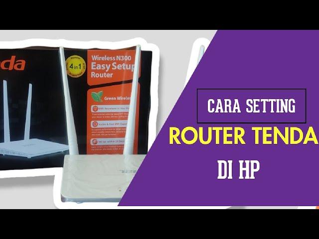 Langkah Awal setting router tenda / setelah router di reset ulang