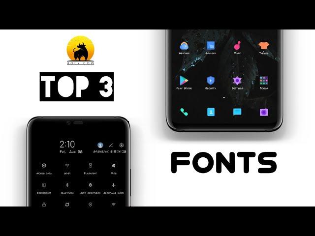 Miui Fonts | Top 3 Fonts for Miui 11/ 12 | Check Out !