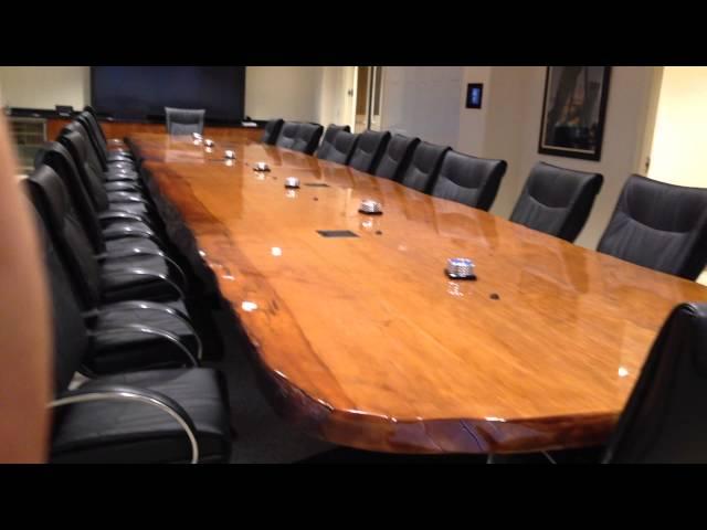 Beautiful 33 foot long Ancient Kauri Boardroom Table