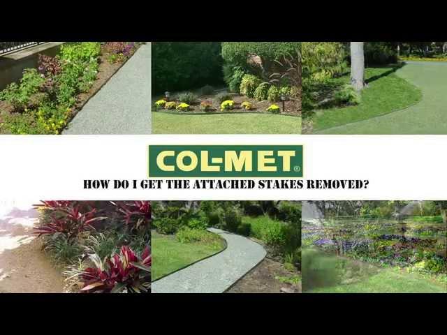 Col-Met Steel Landscape Edging Attached Stake Removal