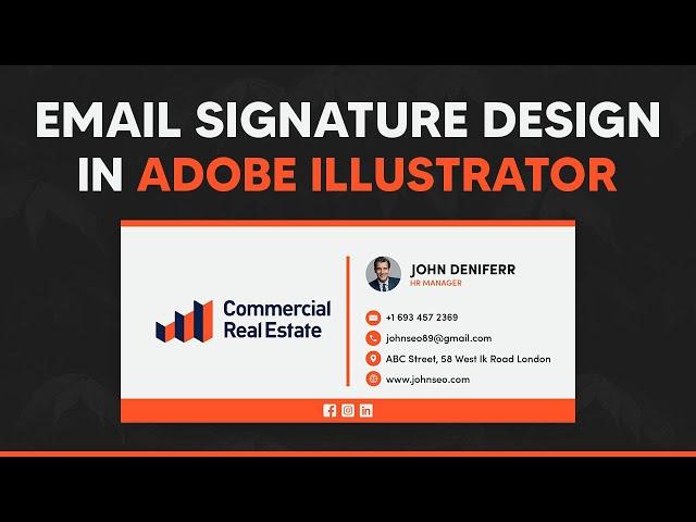 Email Signature Design | Adobe Illustrator 2021