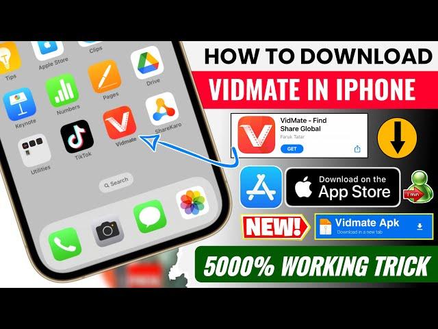 How To Download Vidmate in iPhone | Vidmate Download in iPhone | Vidmate Install in iPhone & iOS