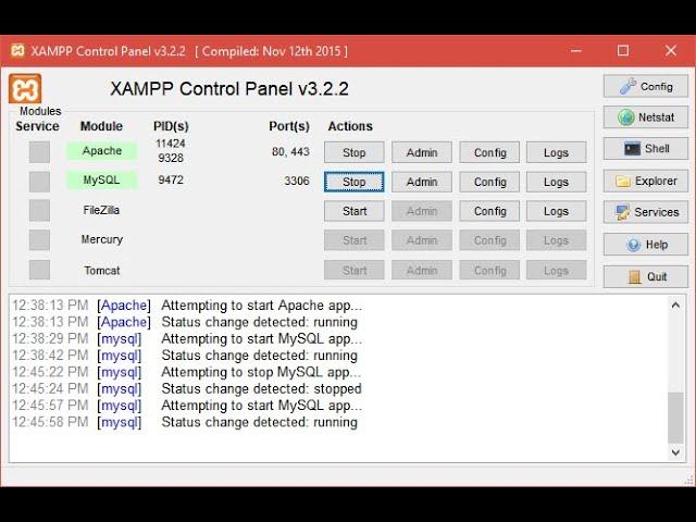 SOLUCIONAR ERROR DE PUERTOS EN XAMPP