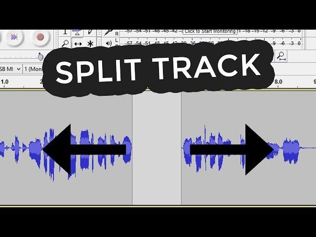 How to split audio in audacity