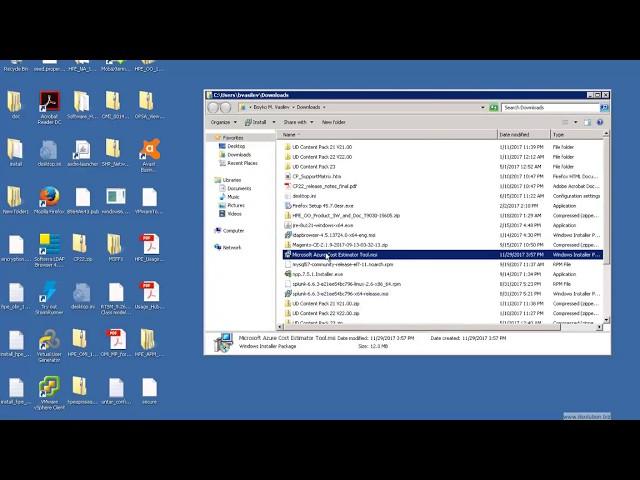 Install MS Azure cost estimator on Windows 7