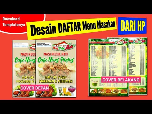 Tutorial Pixellab - Desain Daftar Menu Restoran dari HP Android