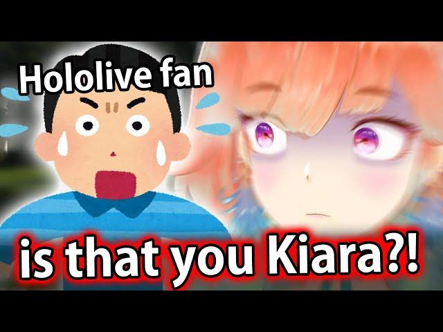 Kiara actually got recognized by a fan and talked to IRL in public...