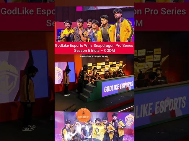 Godlike  lifting moment  5 times champions of codm India  Snapdragon Pro Series Season 6