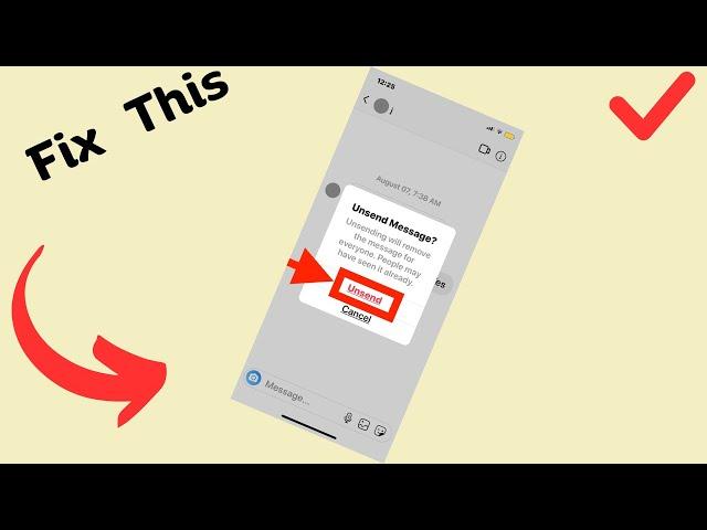 How to Fix Instagram Unsend Message Not Working