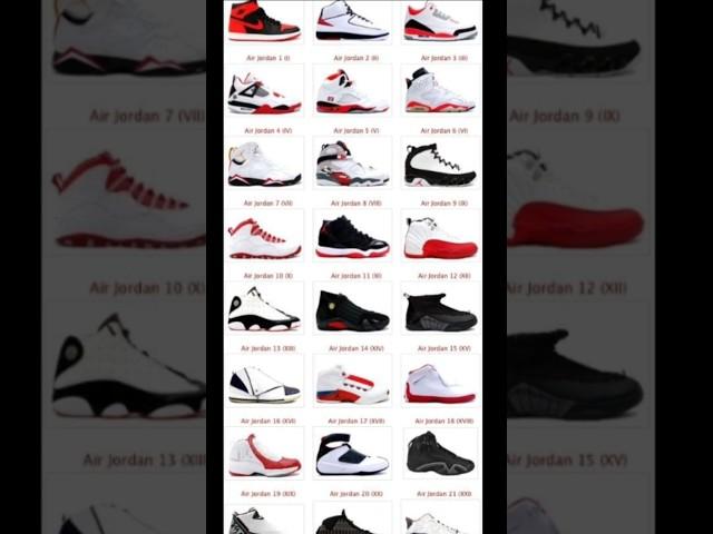 Every Air Jordan Sneaker Ever Released #nike #nba #basketballsneakers