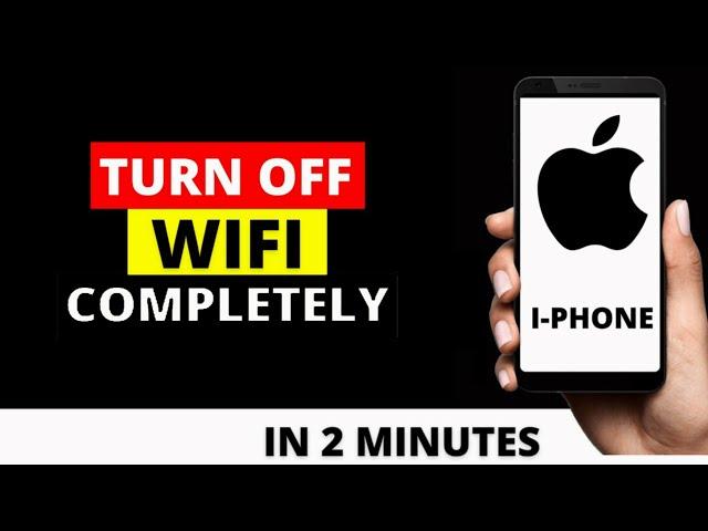 iPhone  How to turn off WiFi and Bluetooth Fully (Turn off auto WiFi on)