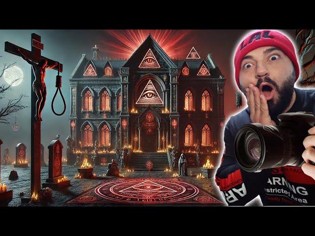 EXPLORING A HAUNTED ABANDONED ILLUMINATI MANSION With a Ritual Room!