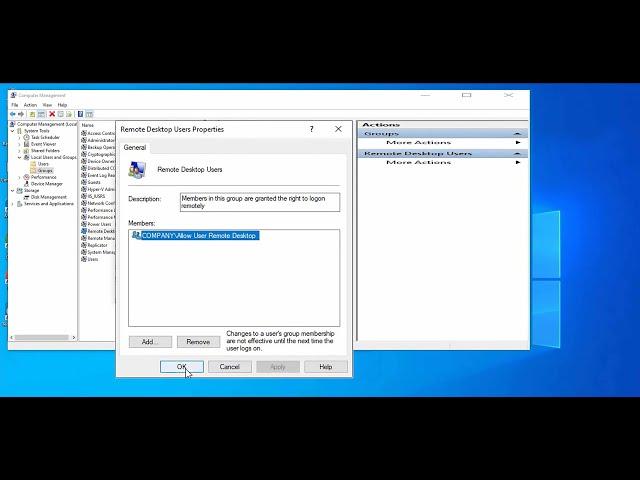 How To Allow Domain User To Remote Desktop To All Computer Using Group Policy Windows Server 2019