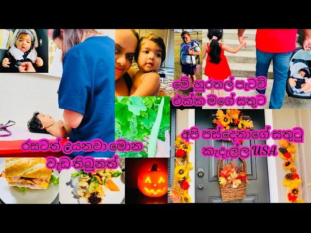 American Village Simple lifestyle | මොන වැඩ තිබුනත් රසටත් කන්න ඕනේ | අපි පස්දෙනාගේ ලෝකය USA