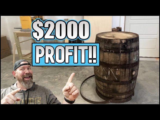 How To Turn An Old Bourbon Barrel Into $2000 Of Profit