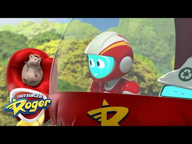 Space Ranger Roger's Bouncy Hedgehog Rescue | Funny Kids Cartoon Video