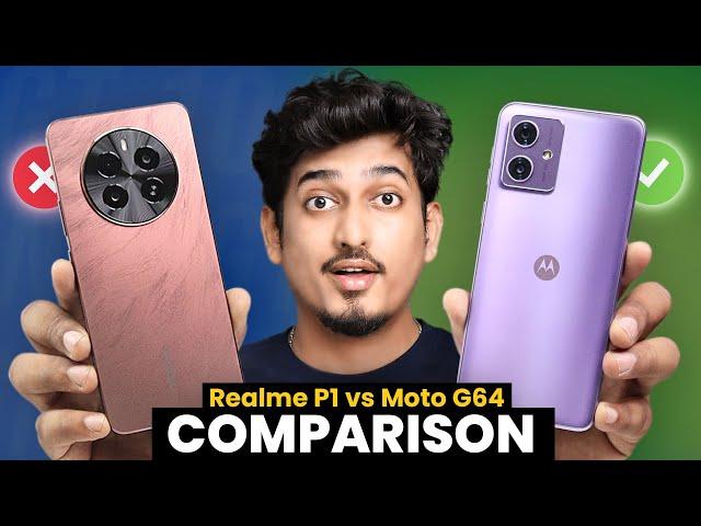 Moto G64 5G vs Realme P1 5G Best Under 15k? Design, Performance, Camera & Full Comparison