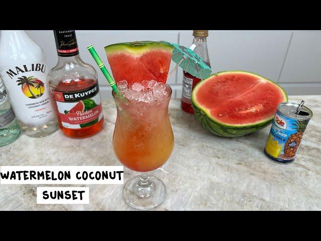 Watermelon Coconut Sunset