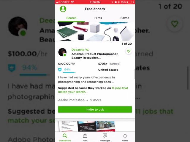 UPWORK CLIENT app - quick overview