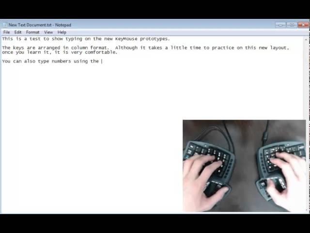 KeyMouse® - Typing with New Prototypes
