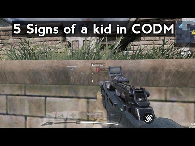 5 Signs of a kid in CODM