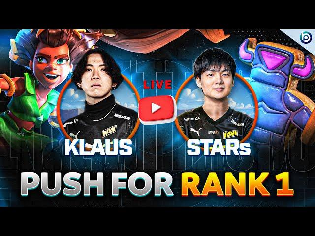 STARS and KLAUS LIVE Legend Attacks: RANK 1 Possible?! Clash of Clans TH17