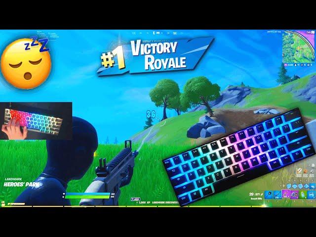 [5 HOUR] Relaxing & Sleeping LoFi Mechanical Keyboard Sounds ASMR Fortnite Gameplay | 100K Special