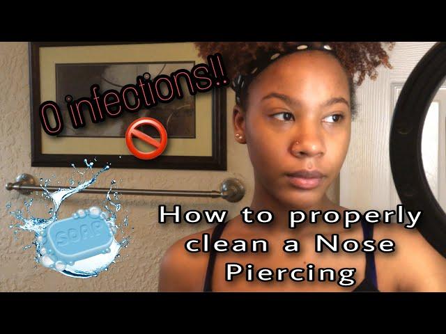 How to Properly Clean  Your Nose Piercings| Tutorial